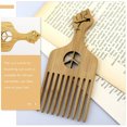 thumbnail image 4 of QJUHUNG Wooden Hair Pick Comb for Curly Hair Styling, 4 of 6