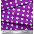 thumbnail image 3 of Soimoi Purple polyester Crepe Fabric Circle Geometric Print Fabric by the Yard 42 Inch Wide, 3 of 5
