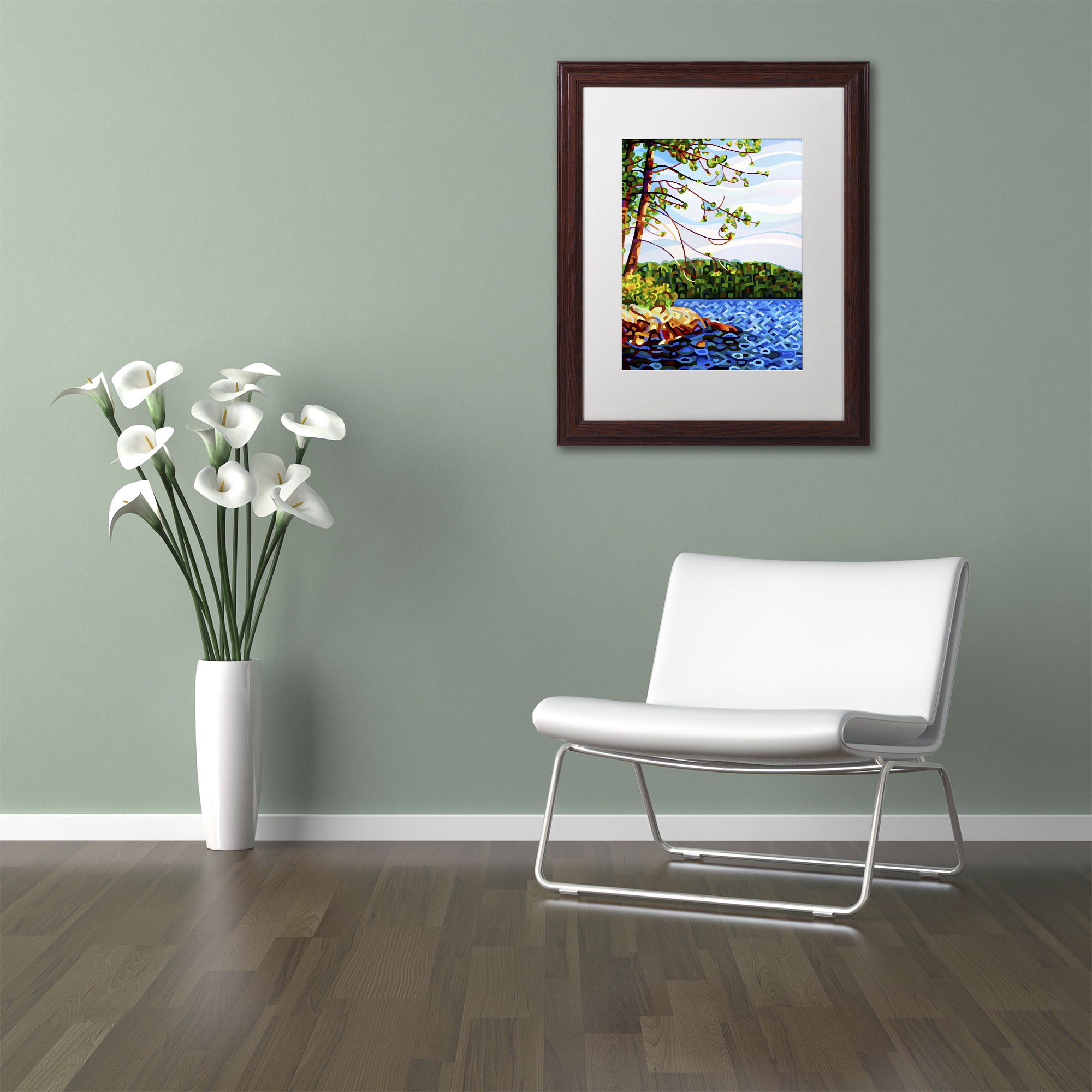 Mandy Budan 'View From Mazengah' Matted Framed Art