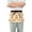 Capybara Holding Gift, variant on Server Apron with 3 Pockets Waterproof Waitress Waist Short Apron for Man Woman Cartoon Birds and Dots 12 Inches