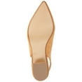 thumbnail image 6 of Journee Womens Sylvia Sling Back Covered Block Heel Pumps, Widths Available, 6 of 9