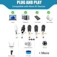 thumbnail image 5 of USB to 3.5mm DC Power Cable, 2 Pack 5V Barrel Jack Charger Lead for Electric Toothbrush, Foreo Luna Replacement Cable Compatible with Mini Fan, LED Lights, Speaker, 5 of 7