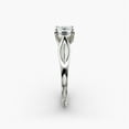 thumbnail image 3 of Amor Jewel 14k White Gold Plated Diamond Wedding Anniversary Ring - 1.7 Ct Asscher Cut Lab Created Diamond Wedding Women's Ring - Knife Edge Shank Ring for Wife - Solitaire Wedding Engagement Ring, 3 of 4