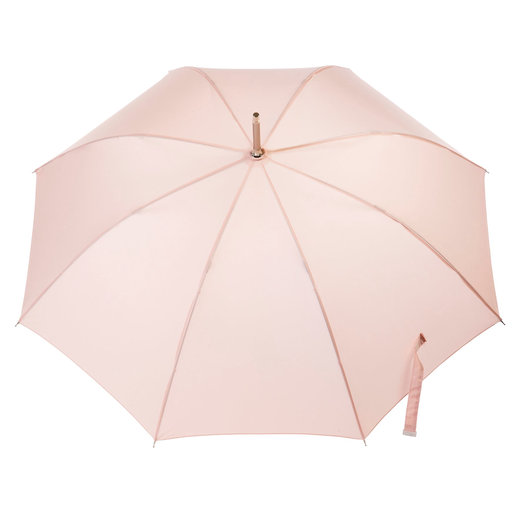 totes Large Eco Auto-Open Stick Umbrella with a Classic J Hook Curved Handle, Evening Sand, 46"