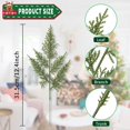 thumbnail image 2 of 24PCS Artificial Pine Needles Branches 12.4" Christmas Greenery Stems Green Plants Fake Pine Sprigs Faux Pine Leaves Picks Crafts Sprays for Xmas Tree DIY Wreaths Garlands Home Decoration (24, Green), 2 of 5