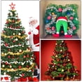 thumbnail image 4 of Paquete de 8 14m Guirnalda de oropel de Navidad Guirnalda de árbol de Navidad Decoración brillante Puertas y ventanas para interiores y exteriores para el hogar, rojo, plateado, dorado, verde Vhermosa QH-075, 4 of 4