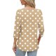 thumbnail image 3 of Neewe 3/4 Length Sleeve for Womens Polk Dot Tops Casual Crewneck Pullover Tunics Summer Comfy Blouses Fashion 2026, 3 of 7