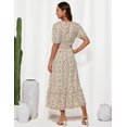 thumbnail image 3 of Vestido GRACE KARIN para mujer, verano, fluido, playa, bohemio, verde y rosa, 3 of 3