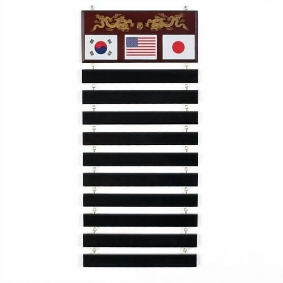 New Karate Martial Arts Belt Display Karate Taekwondo Wall Rack 10 eye hook Belt Holders