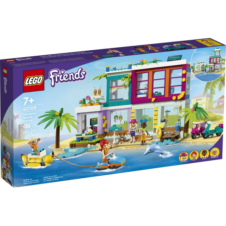  LEGO Friends Vacation Beach House 41709 Building Kit; Gift for  Kids Aged 7+; Includes a Mia Mini-Doll, Plus 3 More Characters and 2 Animal  Figures to Spark Hours of Imaginative Role