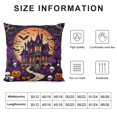 Creaon Velvet 16x16 inch Haunting Halloween Throw Pillow Covers, Set of