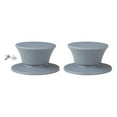 thumbnail image 4 of 2 perillas de silicona para tapa de olla con tornillos, resistentes al calor. Gris, 4 of 9