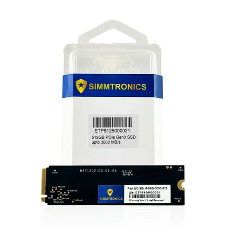 Simmtronics Internal PCIe 3.0 NVMe M.2 SSD 3000MHz - 512GB