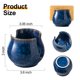 thumbnail image 4 of Soporte de esponja de cerámica Zoeeker para fregadero de cocina, porcelana azul, 4 of 7