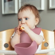 HEQUSIGNS Silicone Baby Feeding Set, Dark Purple, 8 Piece