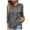 Gray, variant on UAMVSH Tunic Hoodie for Women Casual Knitted Long Sleeve Hooded Sweatshirts Loose Crew Neck Pullover Tops Ladies Fashion(X-Large,Wine)