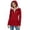 Red, variant on Fleece Lined Hooded Waterproof Jacket for Women, Full Zip Casual Commuter Outerwear, Cotton Feel Winter Coat, 1 Piece, S-XXL, Plus Size Friendly