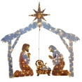 thumbnail image 3 of HOARBOEG Metal Lights Up Splendor Outdoor Scenes Christmas Decoration, Nativity Scene, 3 of 6