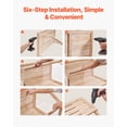 thumbnail image 4 of Jaula para hámster VEVOR, de madera, 270°, para ver, 82 x 41 x 41 cm, 4 of 9
