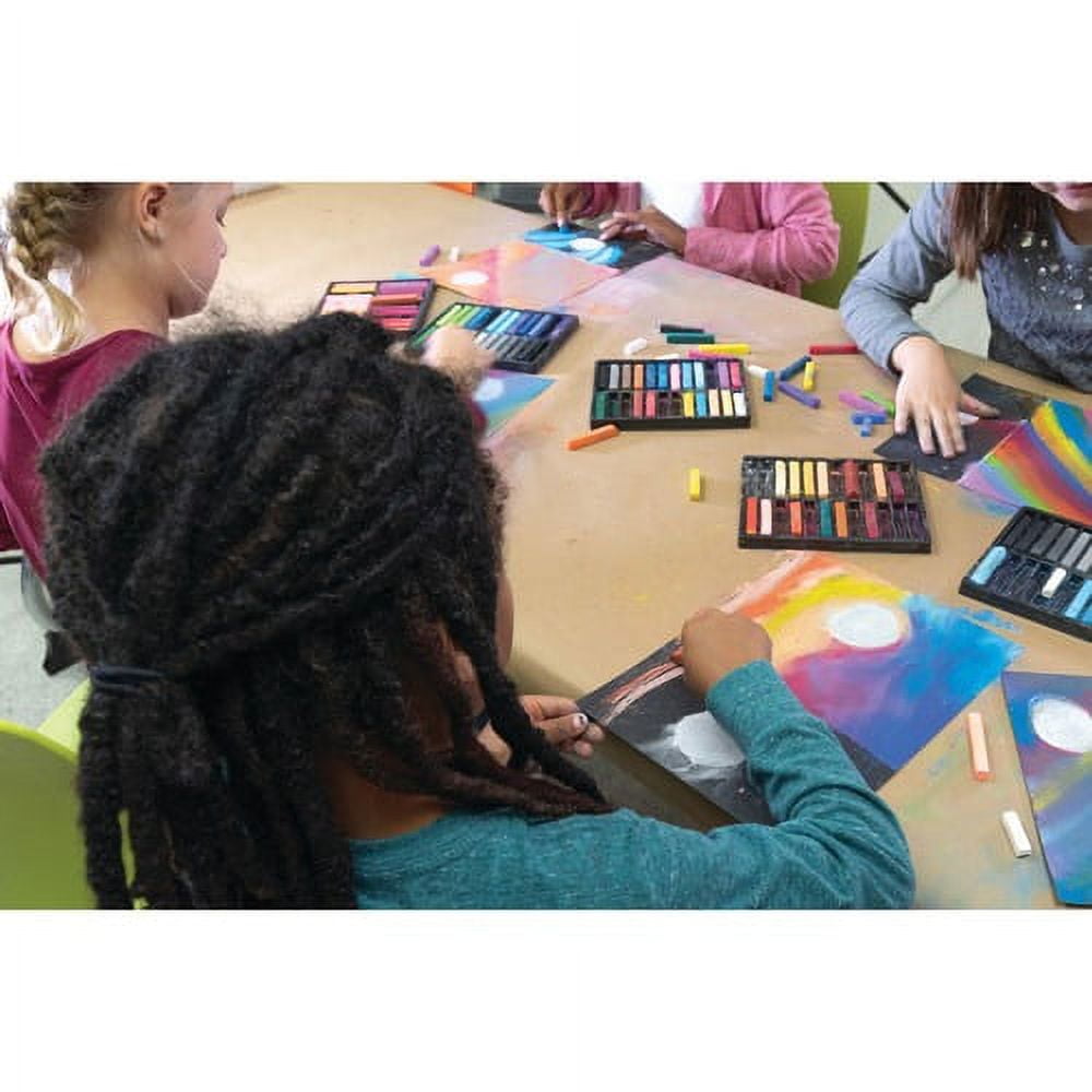 Creativity Street Square Artist Pastels, 24 Assorted Colors, 6 Each, 2-3/8" x 3/8" x 3/8", 144 Pieces