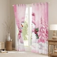 thumbnail image 3 of Castle Fairy Teens Kawaii Snowman Blackout Curtains Set of 2 (52x84 Each),Xmas Tree Window Curtains,Merry Christmas Curtains and Drapes,Super Cozy Room Decor, 3 of 6