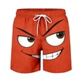 thumbnail image 4 of Men Emoji Graphic Beach Shorts – 3D Character Print Quick Dry Sport Shorts, Hip Hop Relaxed Fit Casual Athletic Shorts For Summer Travel Street Outfit Pool Party, 4 of 4