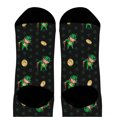 thumbnail image 3 of ThisWear Green Shamrock Socks Gold Leprechaun Coins Irish Dress Socks Lucky Socks 1-Pair Novelty Crew Socks, 3 of 5