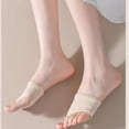 thumbnail image 2 of Womens Open Toe Half Socks Peep Toe Topper Sock for Sandal Mule Flip Flop Clogs Forefoot Liner Socks 5-9, 2 of 6