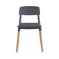 thumbnail image 2 of 4 Sillas Eames de comedor Estocolmo con patas de madera, estilo nórdico Midtown Concept gris Midtown Concept Sillas Estocolmo, 2 of 5