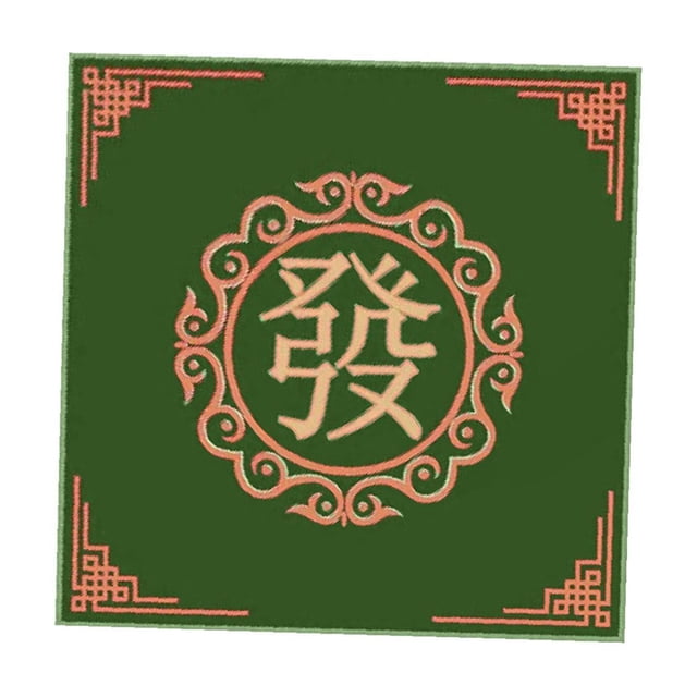 Tapis de Jeu de Mah-Jong, Housse de Table Professionnelle Antidérapante, Tapis de Jeu de Société, Nappe de Mah-Jong pour Rassemblement à la Maison, Vert A