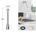 thumbnail image 1 of MYG Rallonge Universelle de Robinet de Cuisine en Acier Inoxydable Buse Aérateur Flexible, 1 of 8