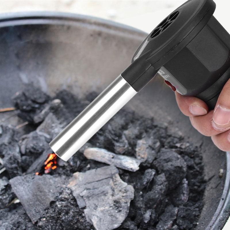 Tebru Portable Battery Powered BBQ Fan Air Blower for Outdoor Camping Picnic Charcoal Grill Barbecue