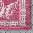 thumbnail image 4 of Well Woven Indoor/Outdoor Delphi Fuchsia Persian Oriental 7'10" x 10'6" Area Rug, 4 of 7