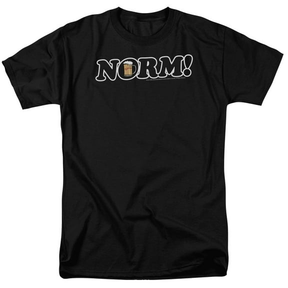 Cheers Norm! Adult 18/1 T-Shirt Black