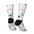 thumbnail image 5 of Uemuo Cute Dinosaurs Pattern Women's Crew Socks, Soft Durable Breathable Moisture-Wicking with Odor Control Cotton socks, 5 of 9