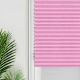 thumbnail image 6 of Yipa 35 x 59 Inch Self Adhesive Cordless Blackout Pleated Blinds Shades for Indoor Window Covers, Non-Woven Room Darkening Curtains, Easy to Install, 1-Pack, Pink, 6 of 13