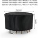 thumbnail image 2 of Round cover, 230 x 110 cm Round cover for outdoor furniture Round Oxford cloth Material Waterproof Dustproof and tear-resistant with Large, 2 of 5