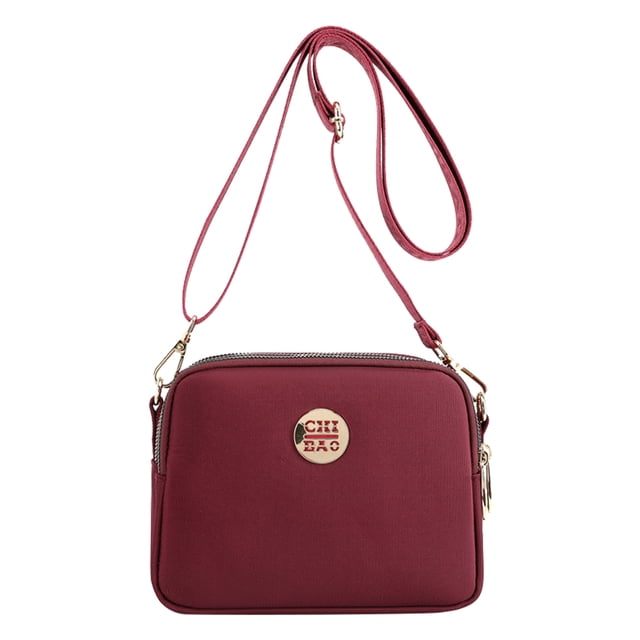 Bolso Bandolera Mujer FLhrweasw Gran Capacidad Mediana Edad Madres Vino Tinto Rojo