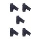 thumbnail image 2 of Jumpingount 1 par de guantes sin dedos, manoplas con orificio para el pulgar, patrón de rombos para mujeres y hombres, azul marino Armada 5piezas, 2 of 6