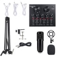thumbnail image 1 of Professional Live Streaming Kit: V8 Multi-Functional Sound Card with 12 Sound Effects & BM-800 Condenser Microphone, All-Metal Construction, Cardioid Polar Pattern, Shock-Proof Mount, Dual Mobile, 1 of 6