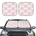thumbnail image 2 of Balery 2 Piece Christmas Snowflakes Car Windshield Sun Shade|Foldable Front Windshield Shade for Car Front Window for Most Sedans SUV Truck-Large, 2 of 7