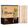 thumbnail image 1 of Bastoncillos de algodón y bambú Isshah, 1000 unidades, biodegradables, 1 of 8