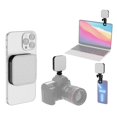 thumbnail image 1 of Magnetic Pocket LED Video Light Photography Fill Light 2500K-9000K Dimmable Video Conference Light for Computer Tablet Mobile Phone DSLR Camera Built-in Battery with Clip & Cold Shoe Adapter, 1 of 8