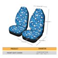 thumbnail image 5 of Xoenoiee Blue Tie-dye Pearl Print Car Front Seat Covers, Auto Bucket Seat Protetors Universal Fit Car Seat Cover for Vehicle SUV Truck Sedan, 5 of 6