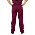 thumbnail image 2 of Panda Uniform by HeedFit Women’s Low Rise Straight Leg Scrub Pants – Wine – XXS, 2 of 3