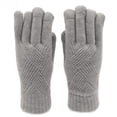 thumbnail image 2 of Guantes de invierno de punto con pantalla táctil para hombre y mujer, con forro polar, gruesos y cálidos, para montar a caballo, 2 of 5