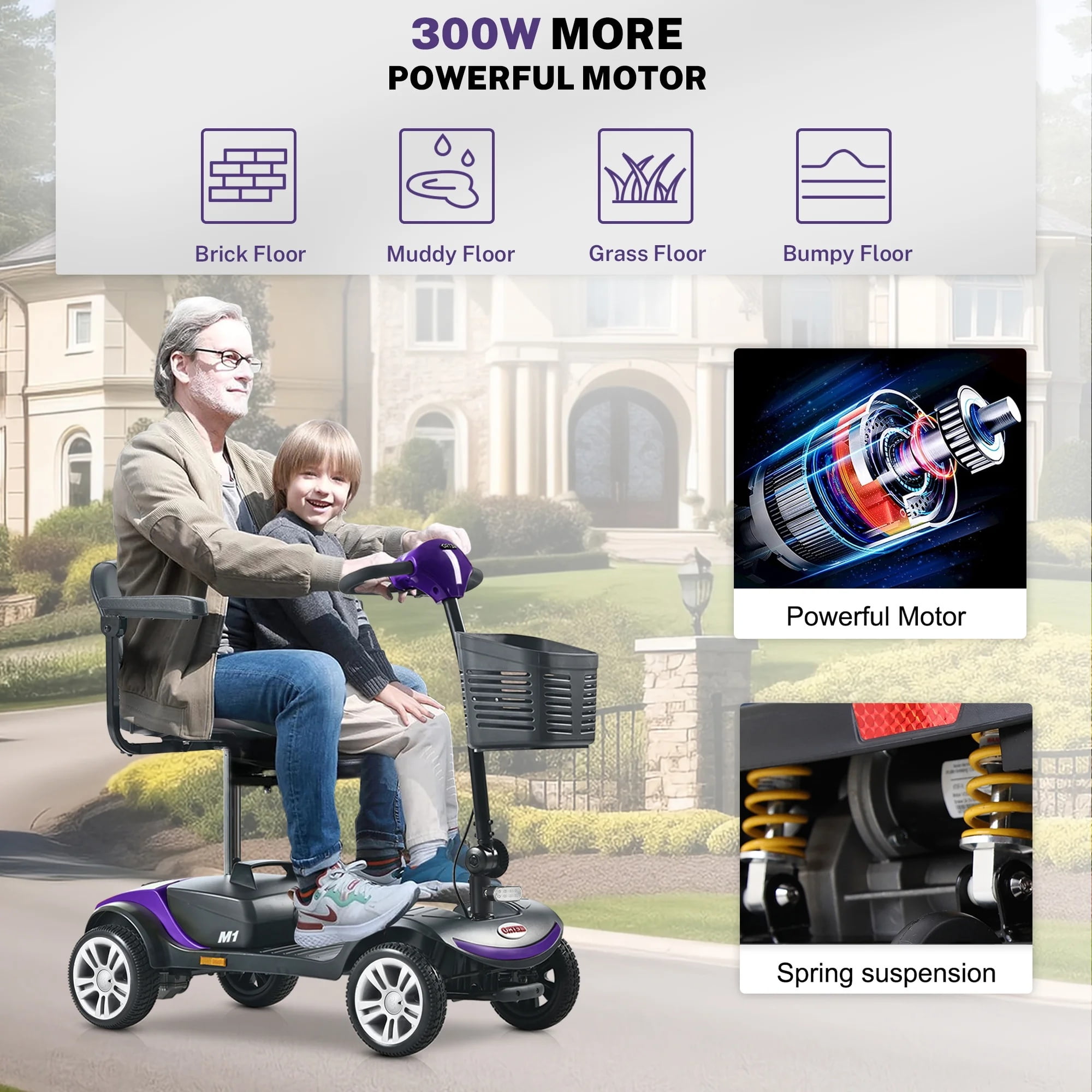 Segmart 4 Wheel Mobility Scooter for Adults & Seniors Segmart 4 Wheel Mobility Scooter for Adults & Seniors