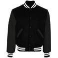 thumbnail image 3 of Holloway Sportswear L Varsity Jacket Black/Black/White 224183, 3 of 4