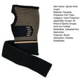 thumbnail image 7 of Huanledash Copper Compression Wrist Brace Wrist Support Reduce Inflammation Pain Breathable Arthritis Support for Men Women, 7 of 7