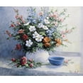 thumbnail image 2 of Motz, Peter 17x15 Black Ornate Wood Framed with Double Matting Museum Art Print Titled - Bouquet of flowers, 2 of 4